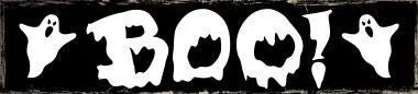 18" Boo Ghost Street Sign