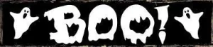 18" Boo Ghost Street Sign