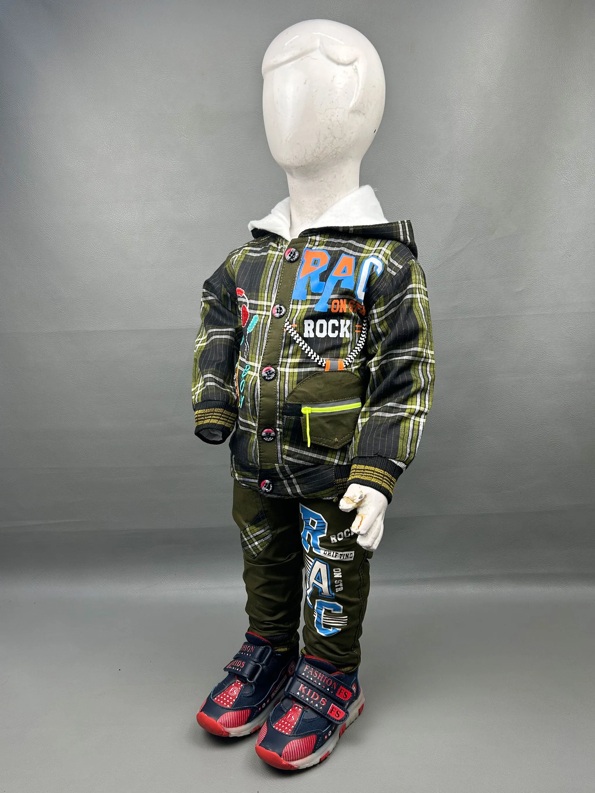 1Yr - 4Yrs Rock Dark Green Suit For Kids IC BS191