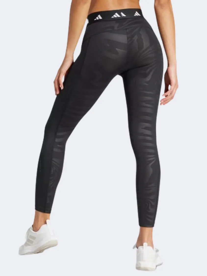 Adidas Techfit Printed Women Training Tight Black