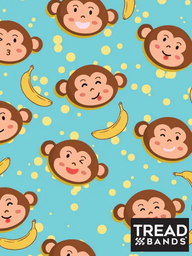 All-Terrain Tieback - Silly Monkeys Set of 3