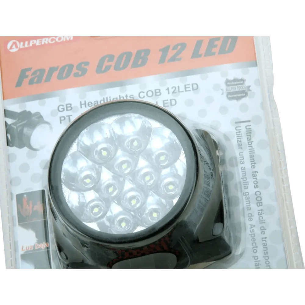 ALLPER Head Lamp with 12LED and Size of 8CM
