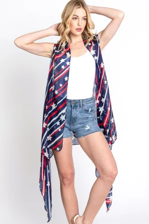 Americana Everyday Flag PrintVest