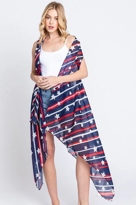 Americana Everyday Flag PrintVest