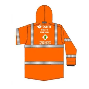 BAM Hi Vis Padded Jacket - Orange - Womens