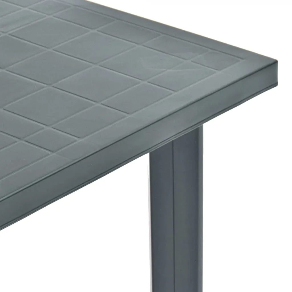 Bistro Table Garden Deck Outdoor Side Table with Umbrella Hole Plastic