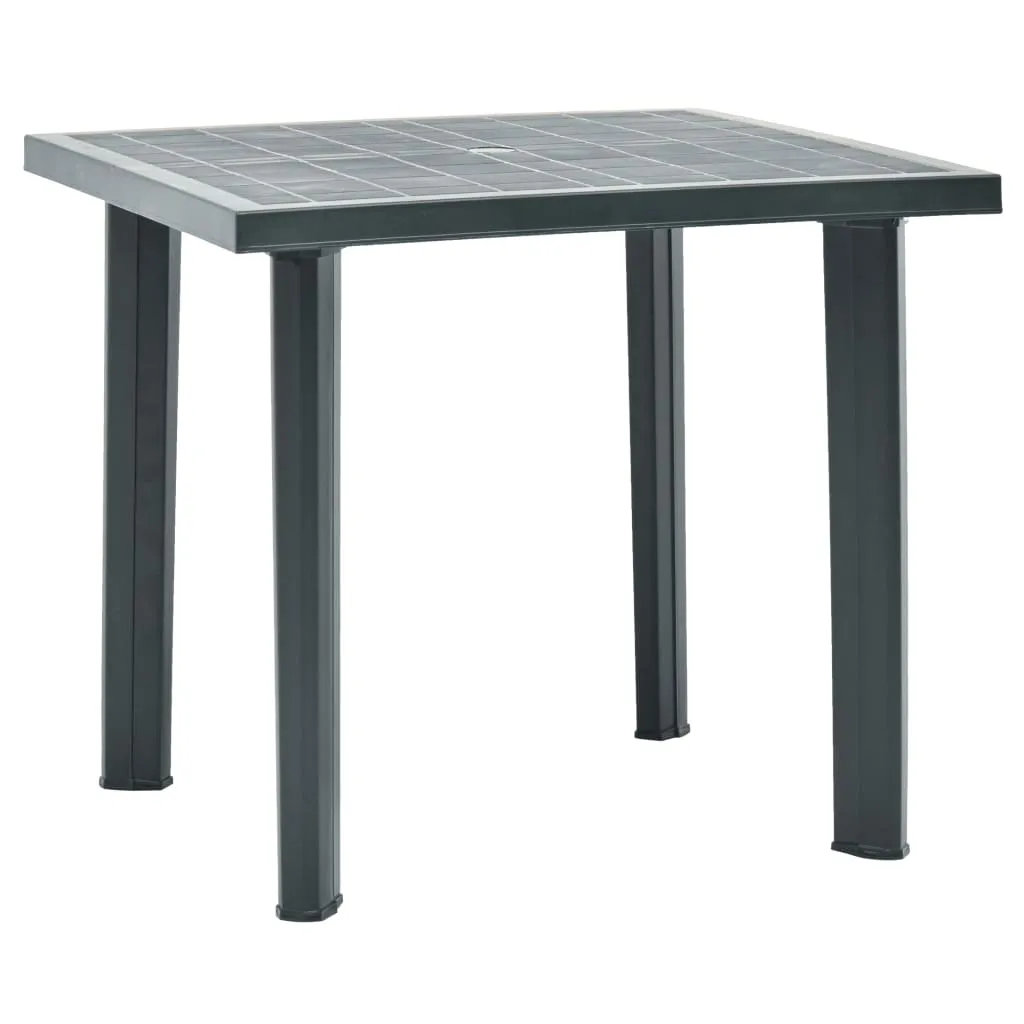 Bistro Table Garden Deck Outdoor Side Table with Umbrella Hole Plastic