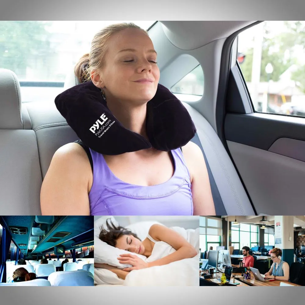 Bluetooth Travel Music Pillow With Built-In Speaker For Wireless Music Streaming