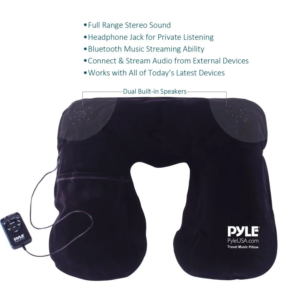 Bluetooth Travel Music Pillow With Built-In Speaker For Wireless Music Streaming