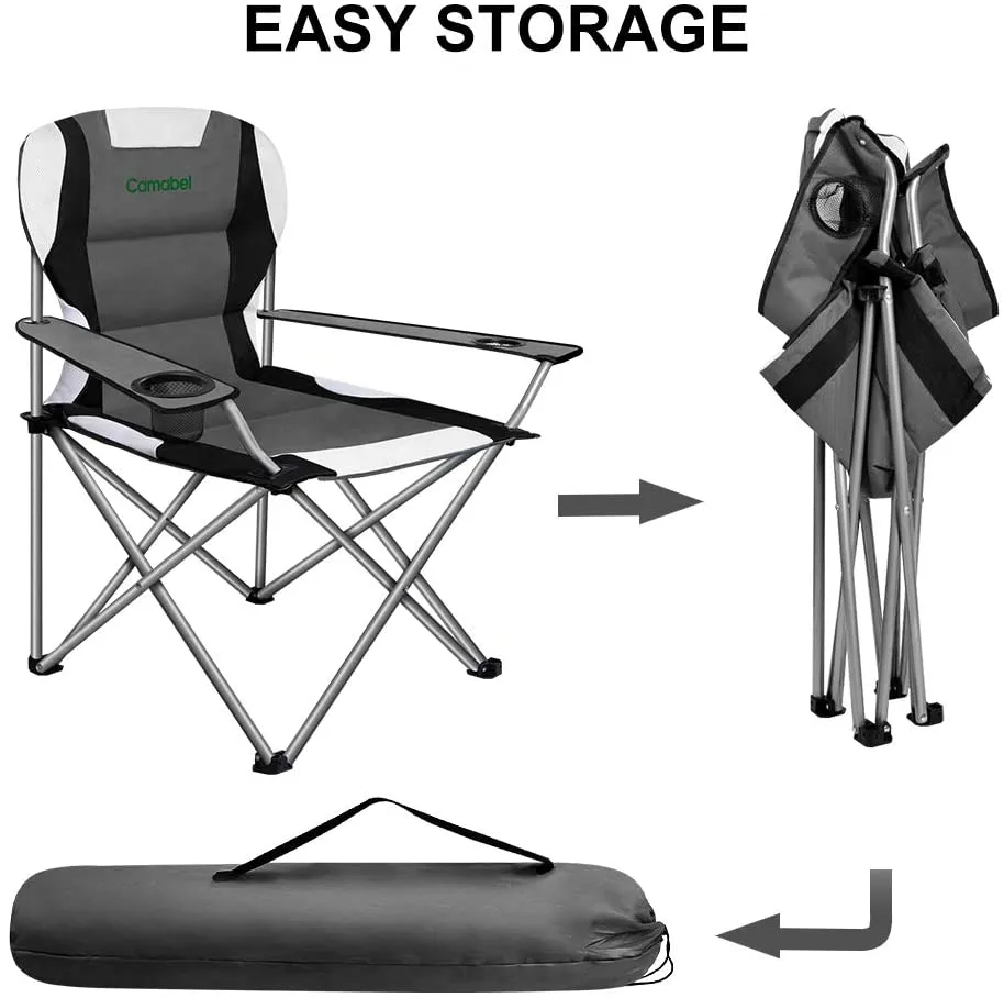Camabel Folding Camping Chairs Outdoor Lawn Sports Chair Fold up Camp Chairs Model No. ET061