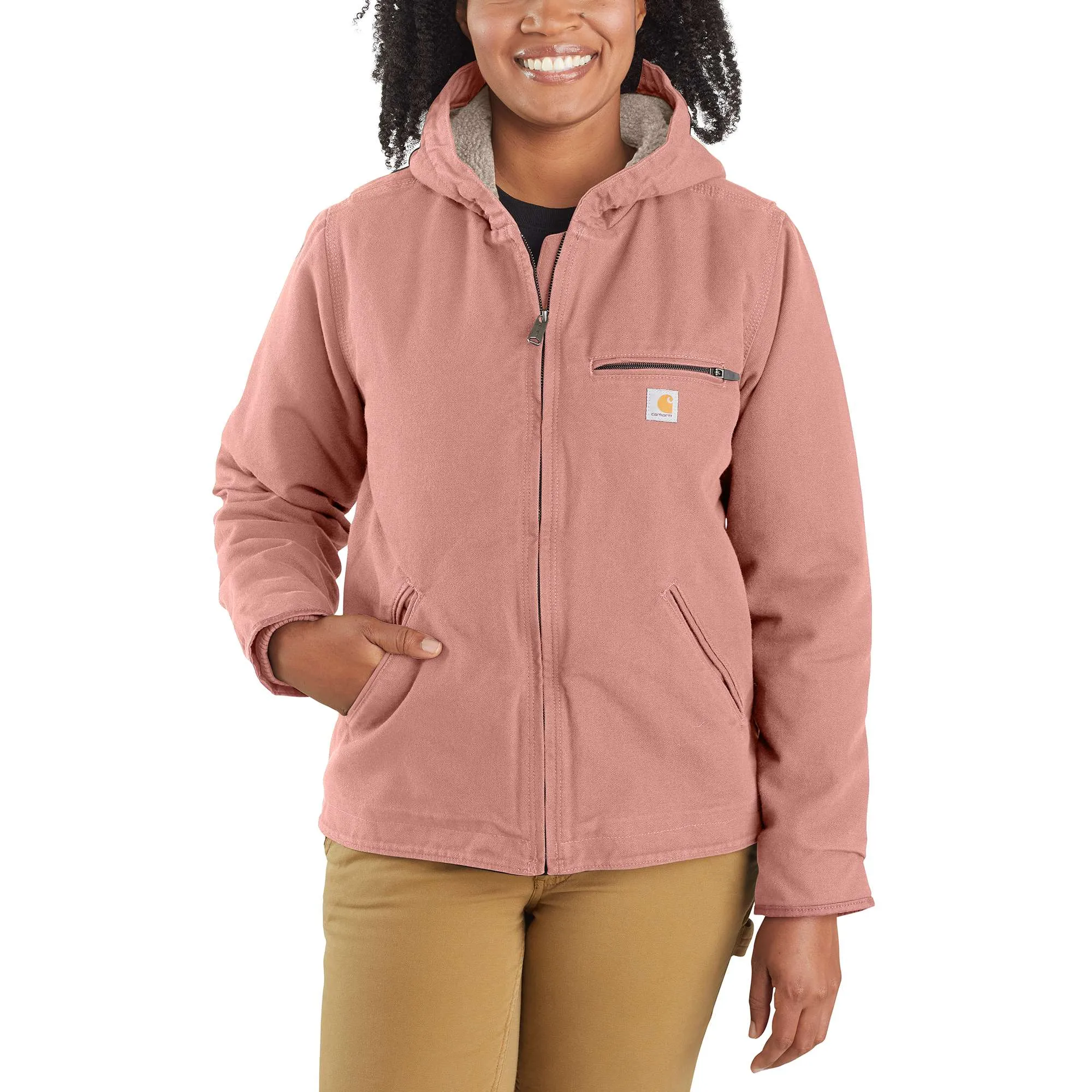 Carhartt Loose Fit Washed Duck Sherpa Lined Jacket