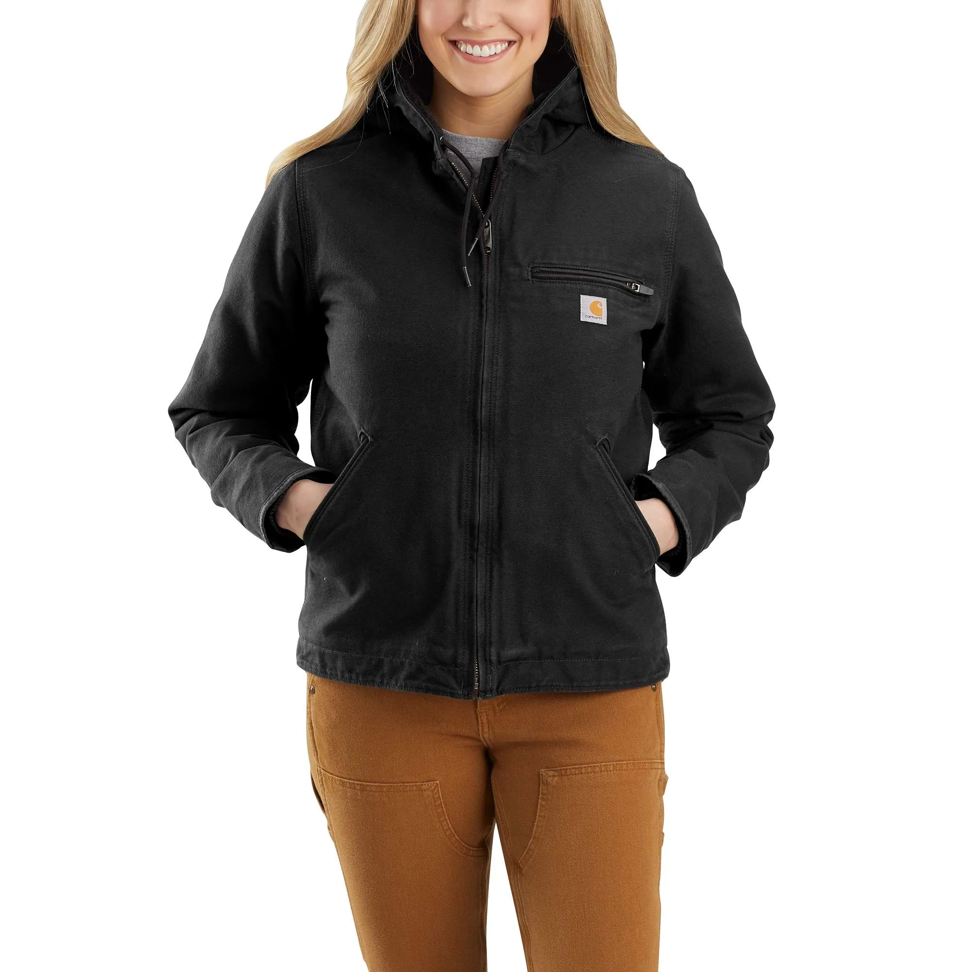 Carhartt Loose Fit Washed Duck Sherpa Lined Jacket