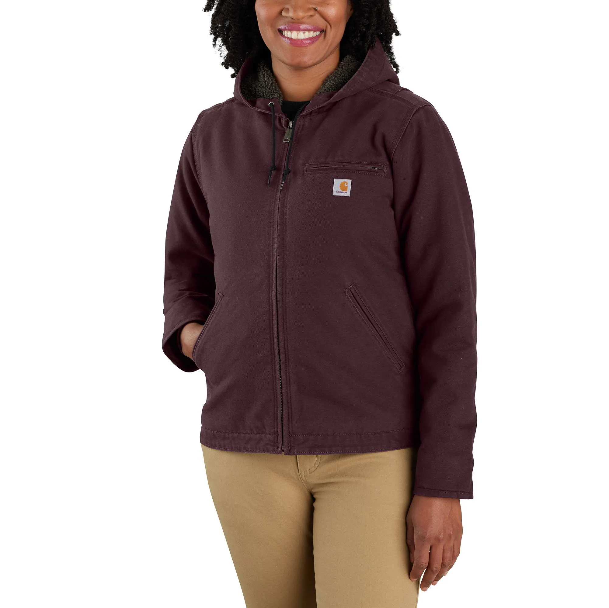 Carhartt Loose Fit Washed Duck Sherpa Lined Jacket