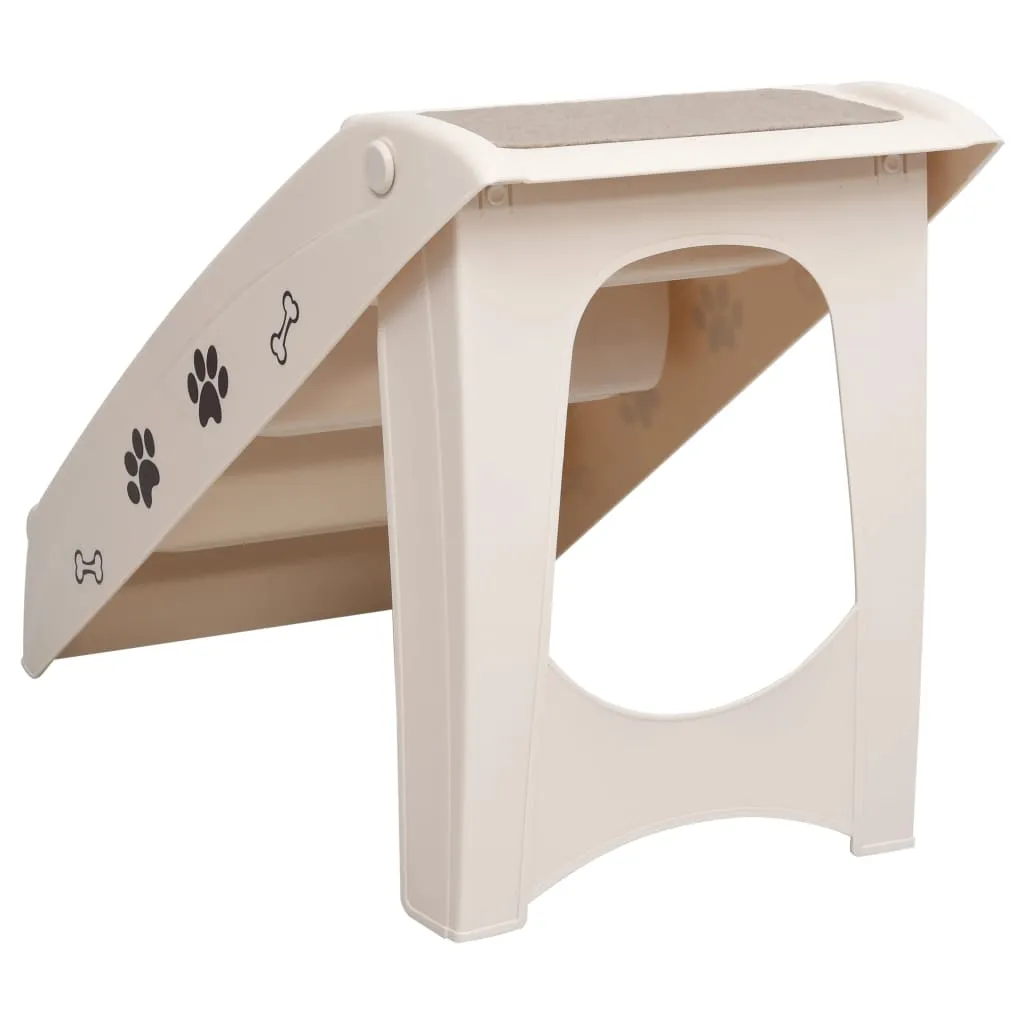 Cream · Foldable Pet Stairs
