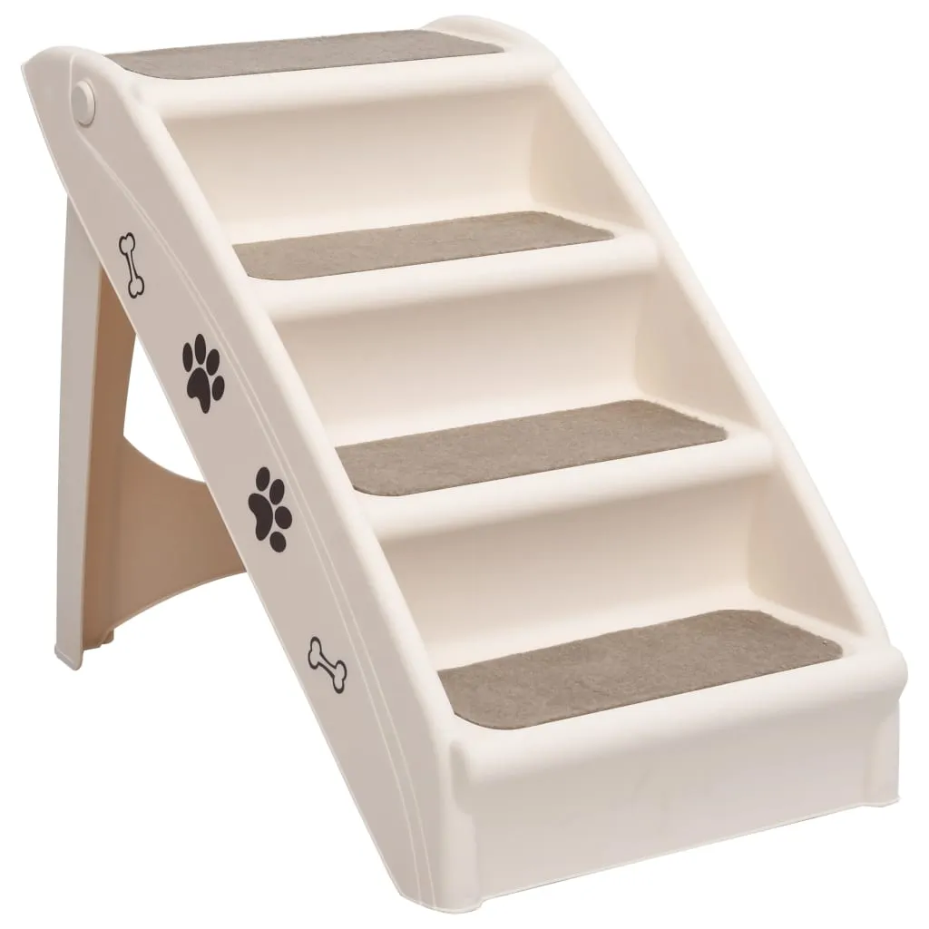 Cream · Foldable Pet Stairs