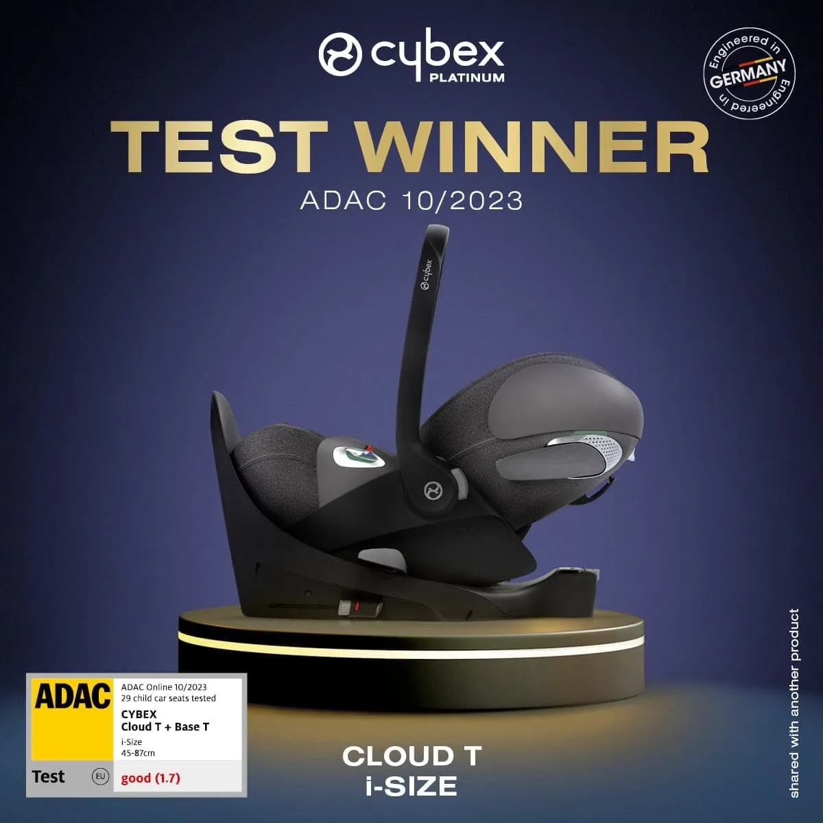 Cybex Cloud T Car Seat  Platinum White  