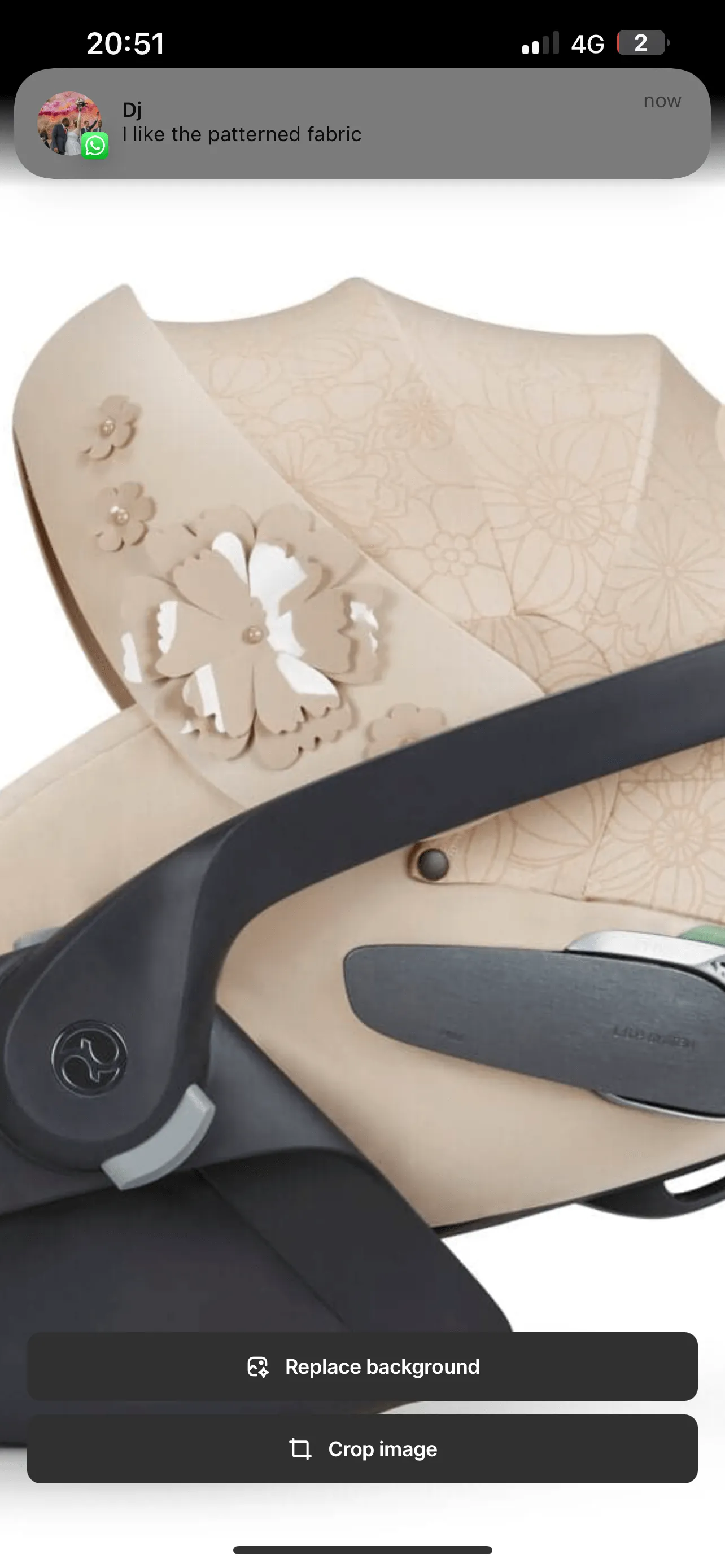 Cybex Cloud T Car Seat  Simply Flowers Beige
