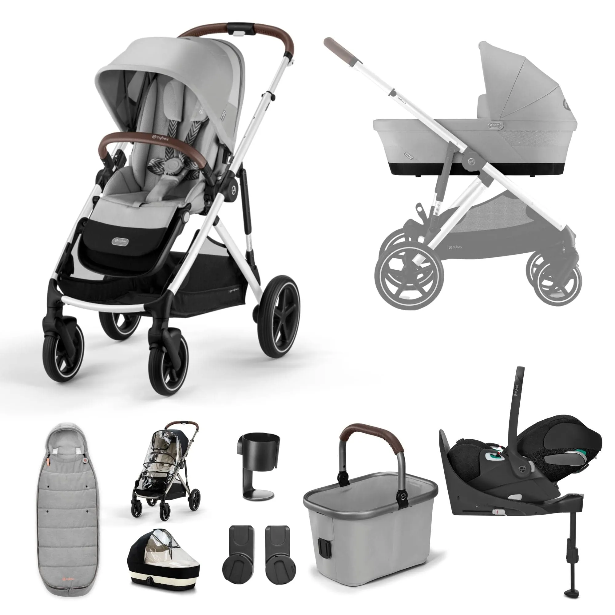 Cybex Gazelle S - Luxury Cloud T Bundle - Lava Grey