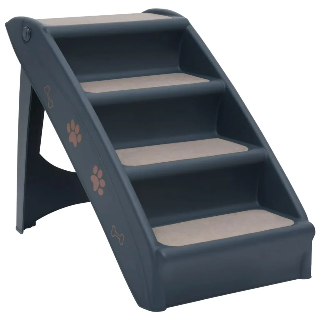 Dark Grey · Foldable 4-Step Stairs
