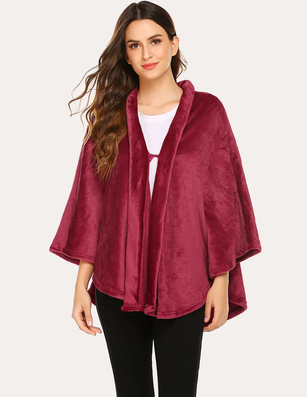 Ekouaer Flannel Shawl Ponchos (US Only)