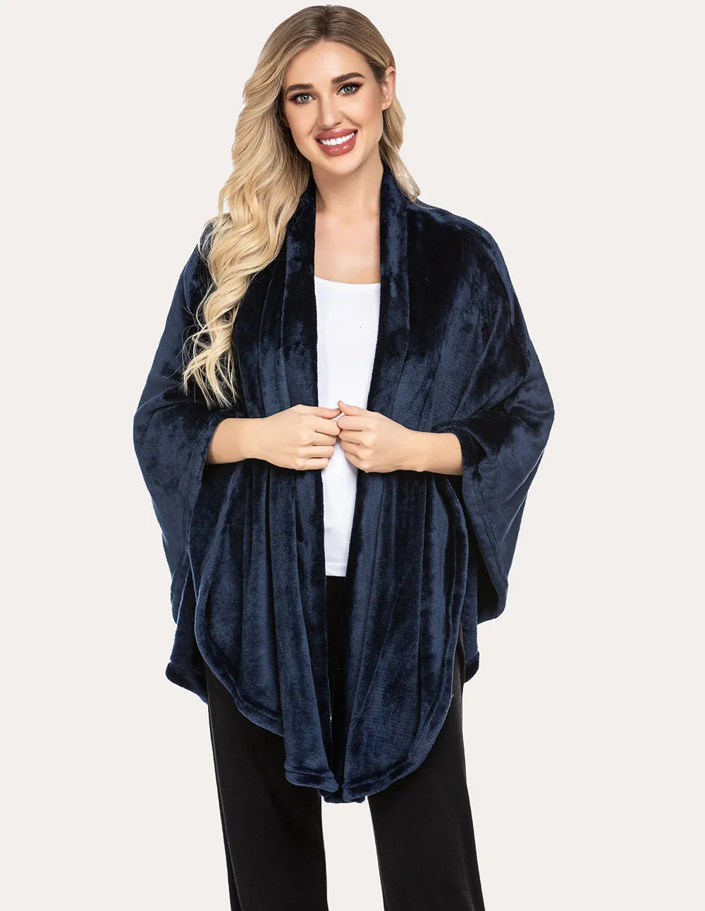 Ekouaer Flannel Shawl Ponchos (US Only)