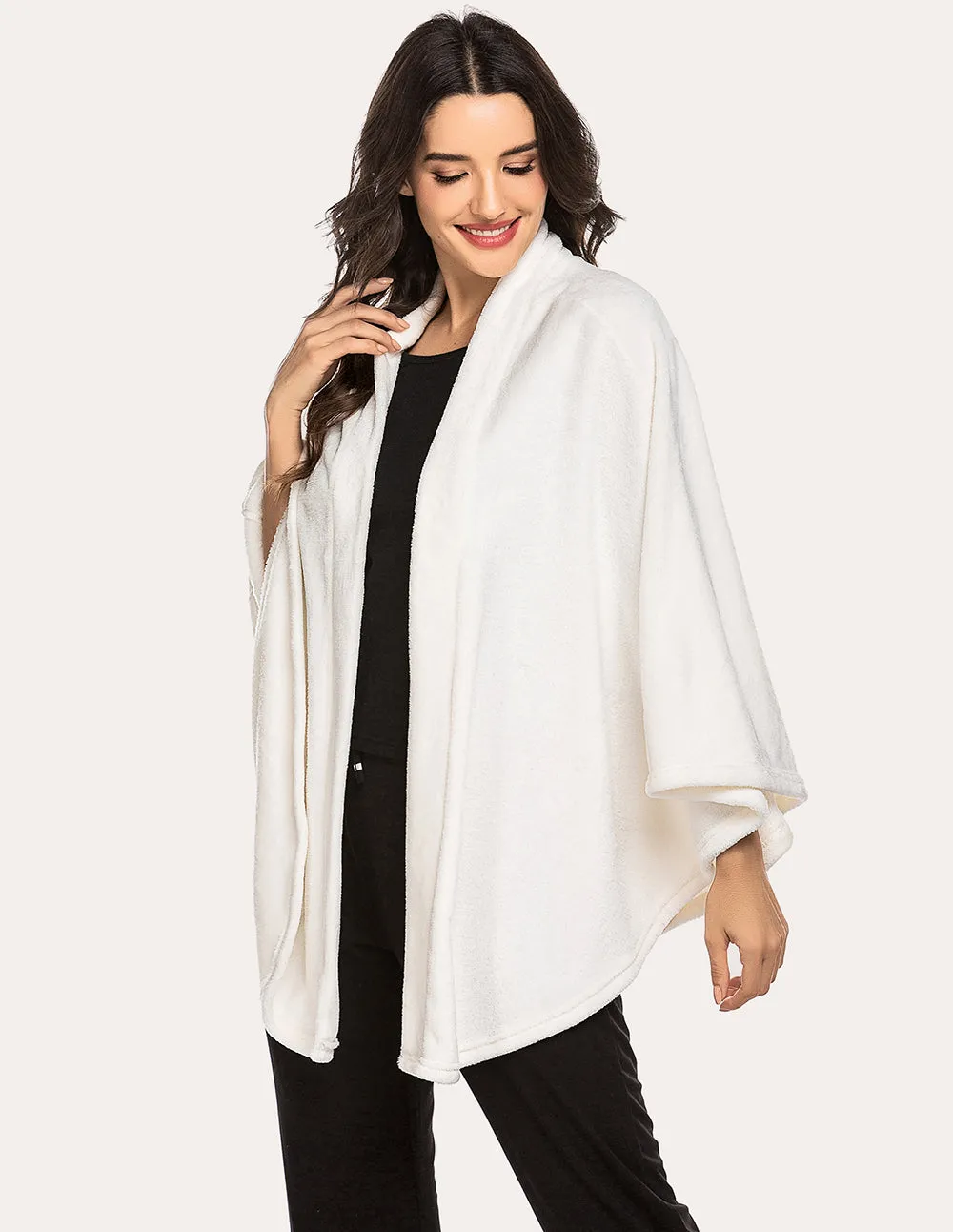 Ekouaer Flannel Shawl Ponchos (US Only)