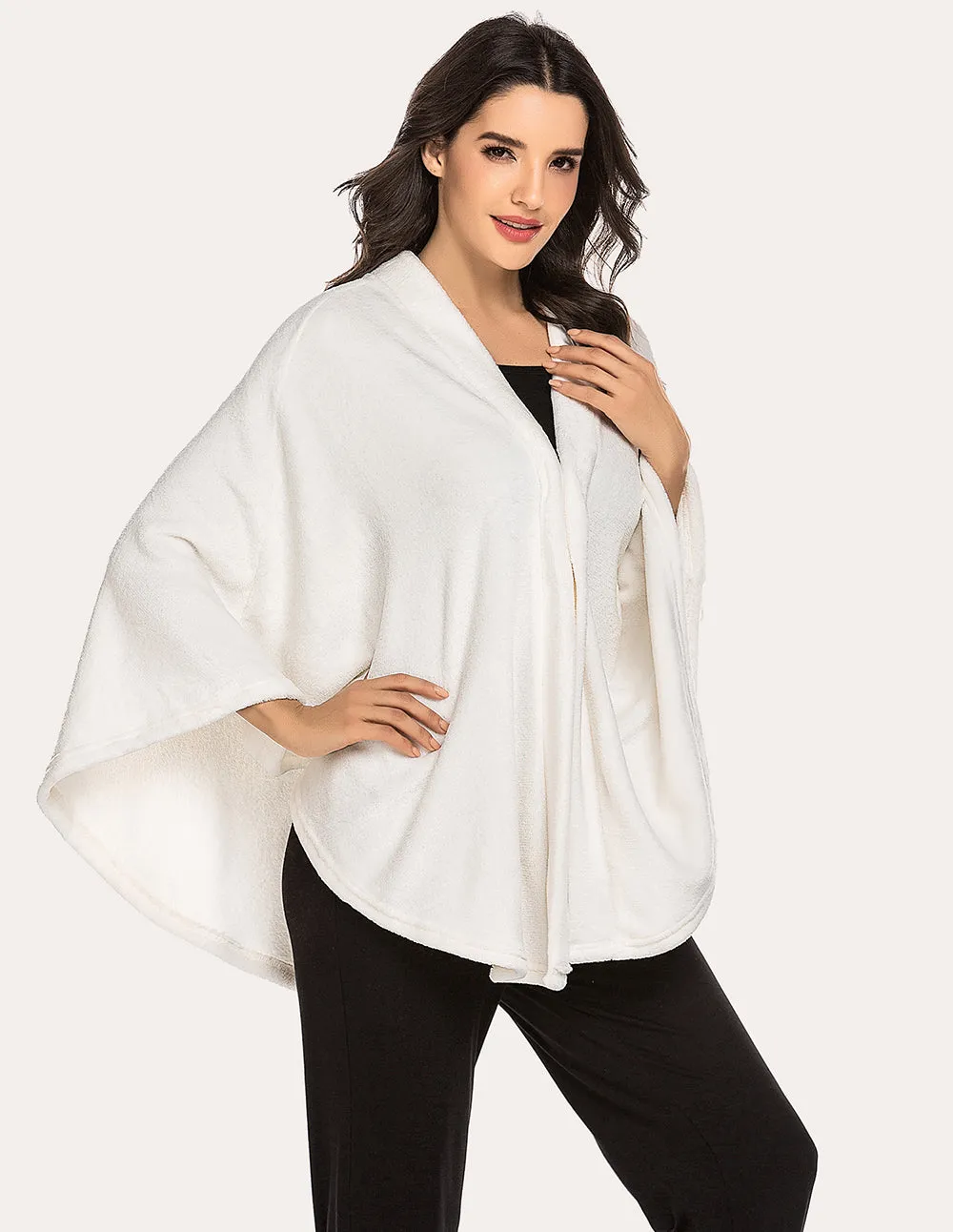 Ekouaer Flannel Shawl Ponchos (US Only)