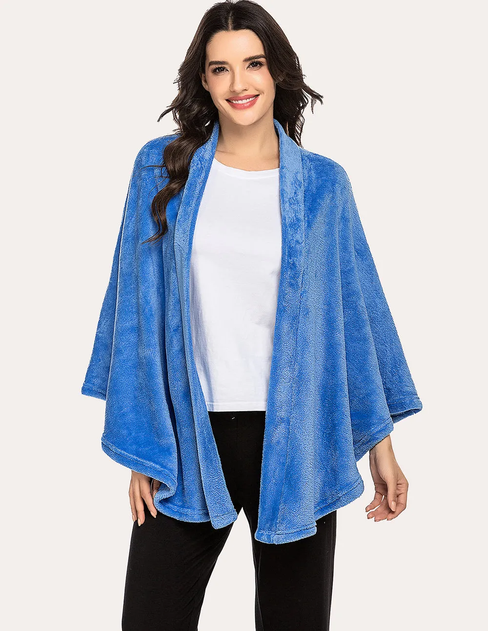 Ekouaer Flannel Shawl Ponchos (US Only)