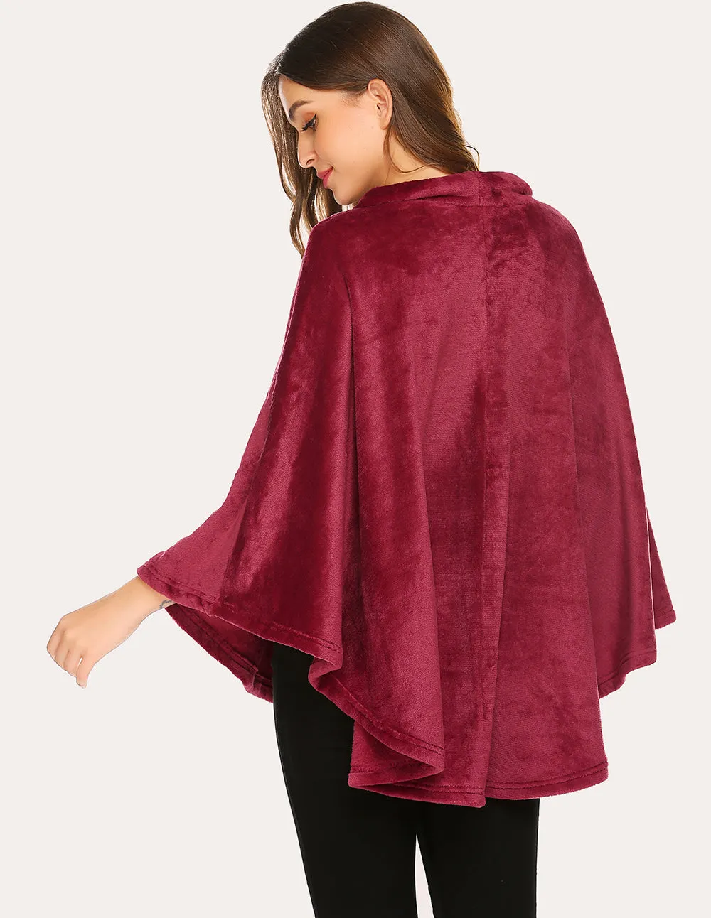 Ekouaer Flannel Shawl Ponchos (US Only)