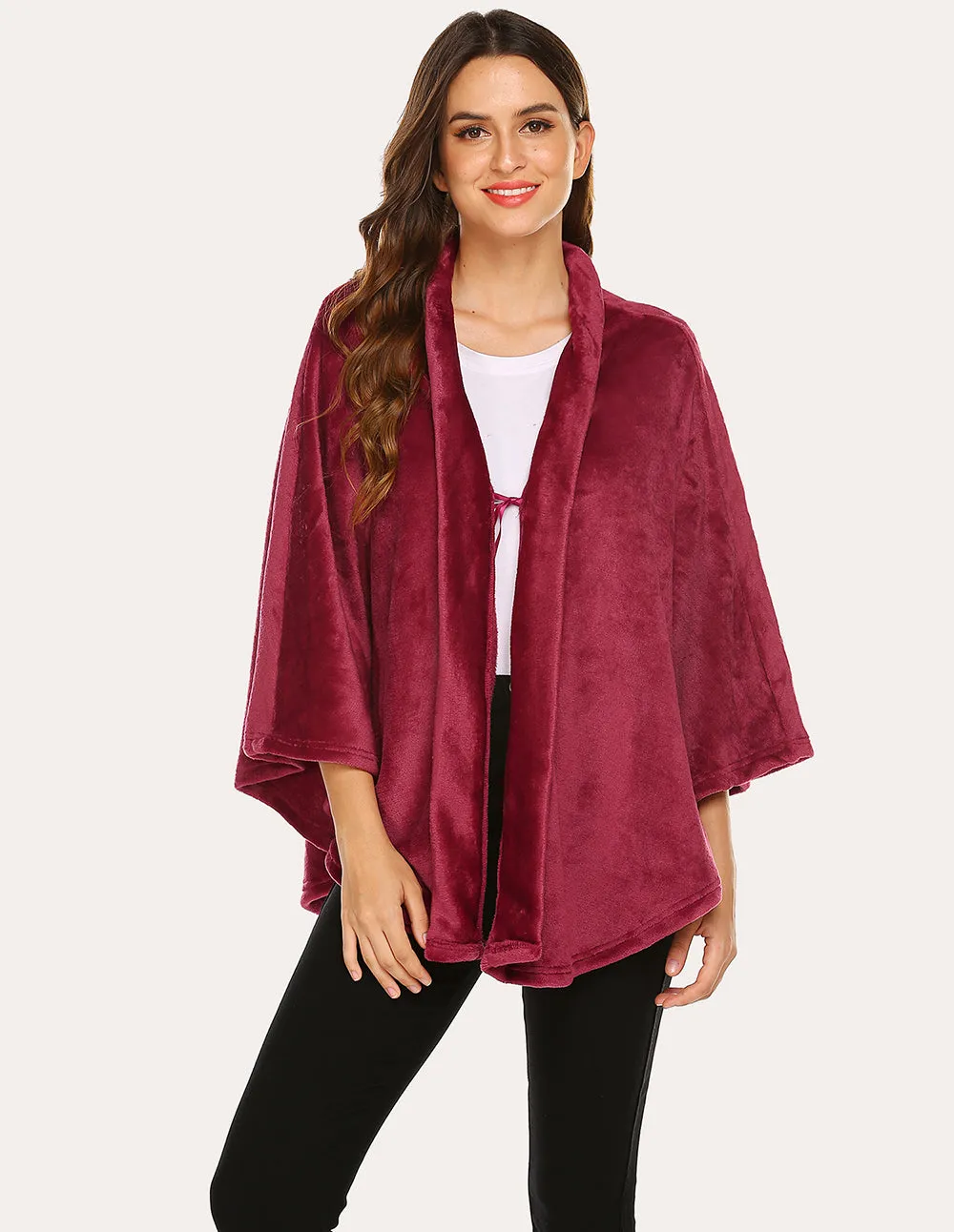 Ekouaer Flannel Shawl Ponchos (US Only)