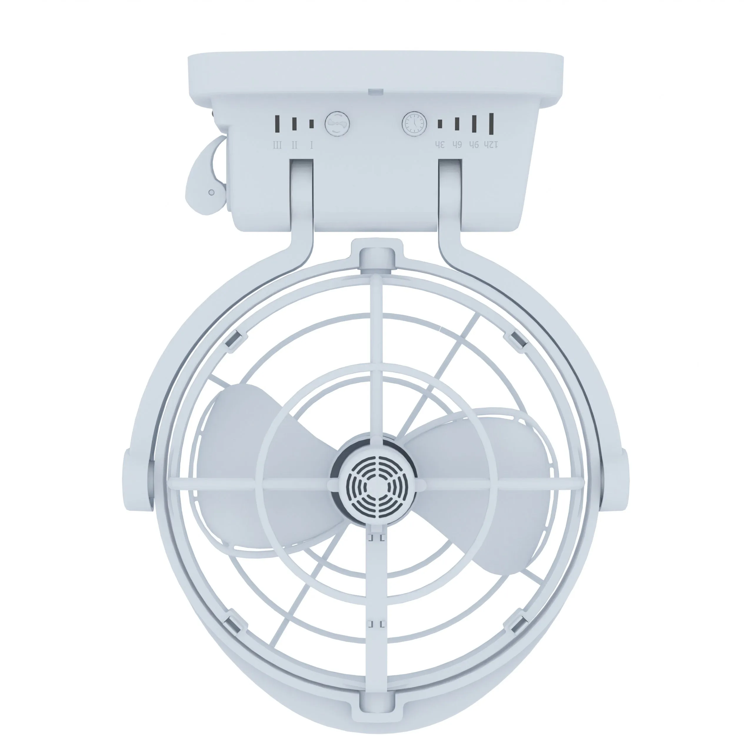 ENGLAON  12V / 24V DC Caravan Fan for Caravan, White