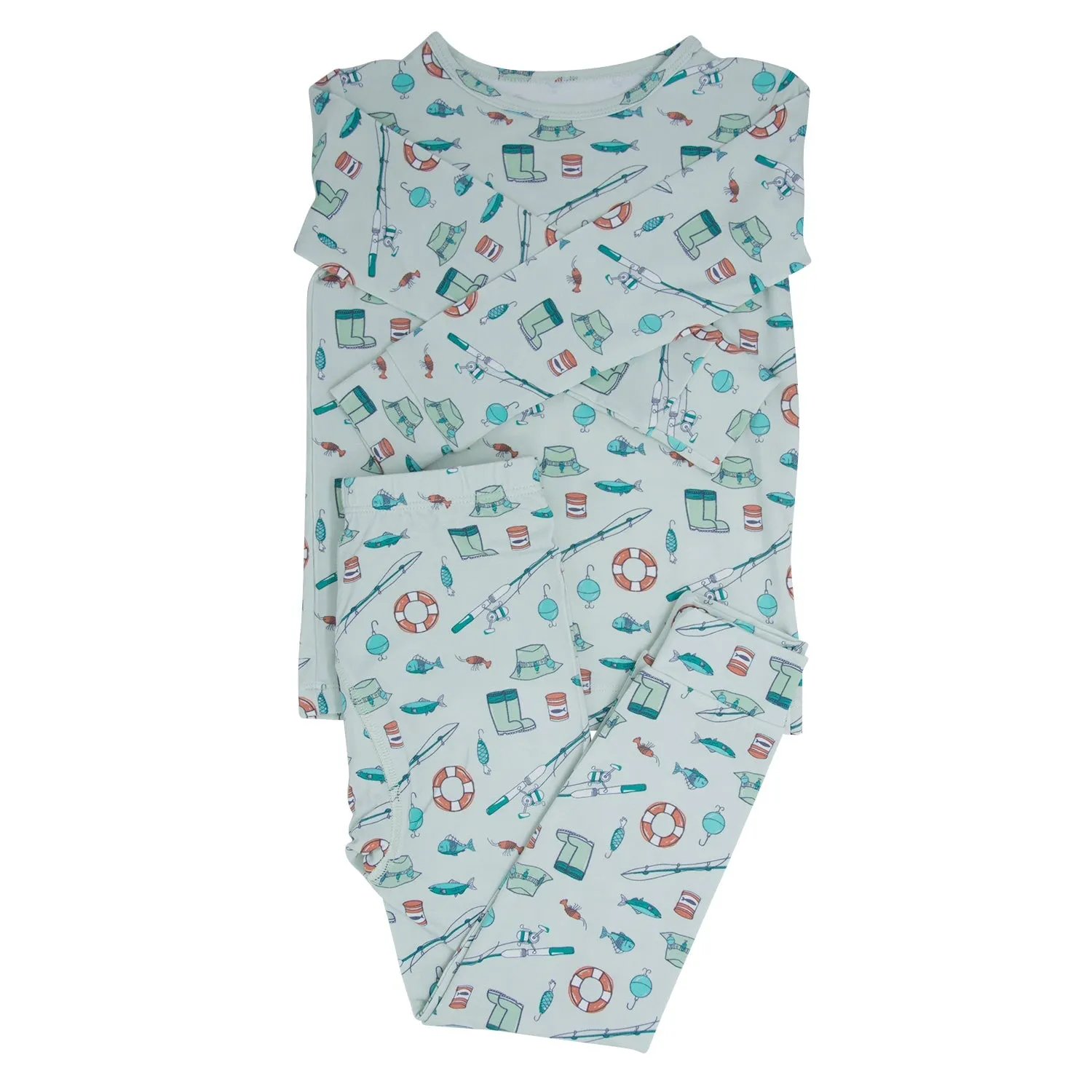 Fishing Poles 2-Piece Pajama Set