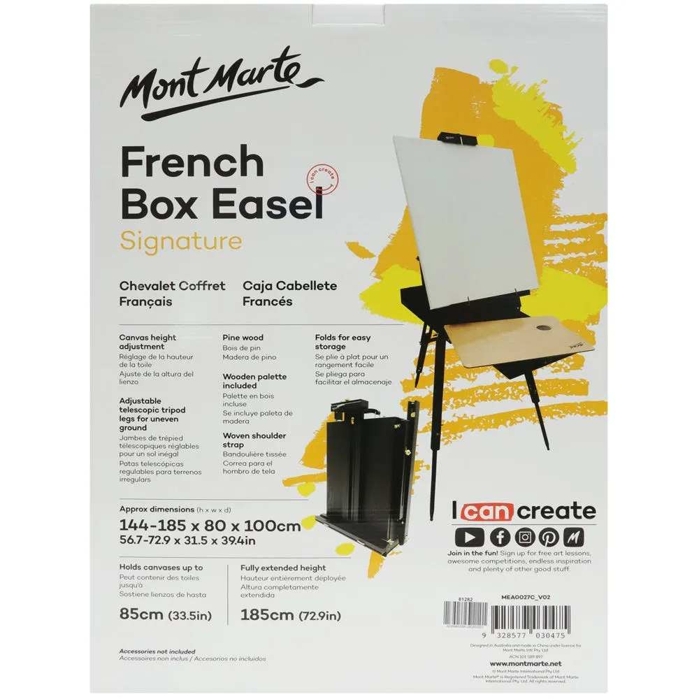 French Box Easel Signature