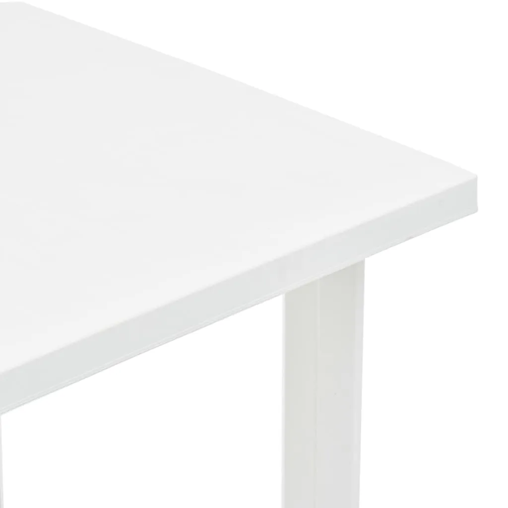 Garden Table White 80x75x72 cm Plastic