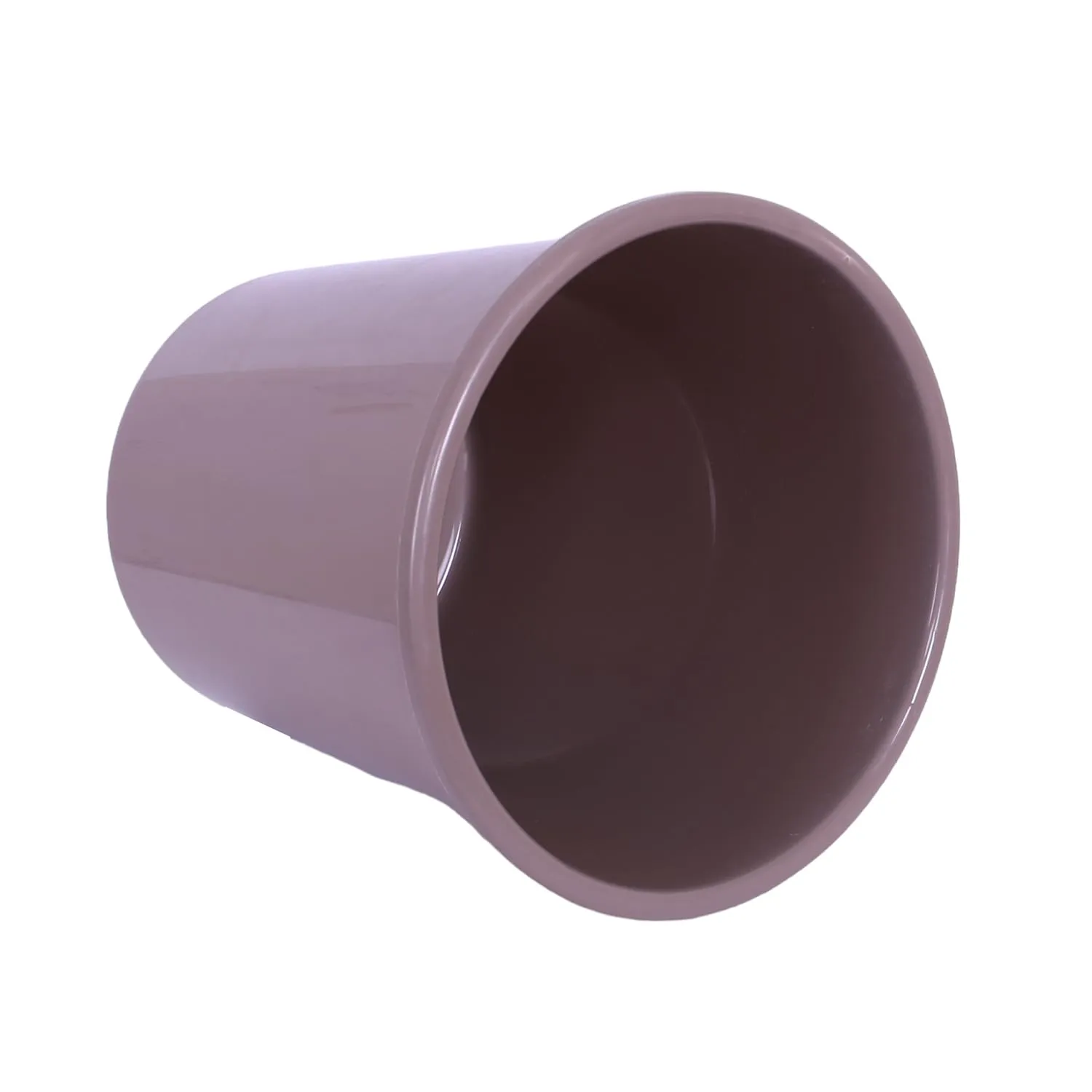 Heart Home Dustbin | Open Dustbin | Plastic Garbage Dustbin | Dustbin For Kitchen | Dustbin For Bathroom | Office Dustbin | Plain Sada Dustbin | 13 LTR | Pack of 3 | Brown