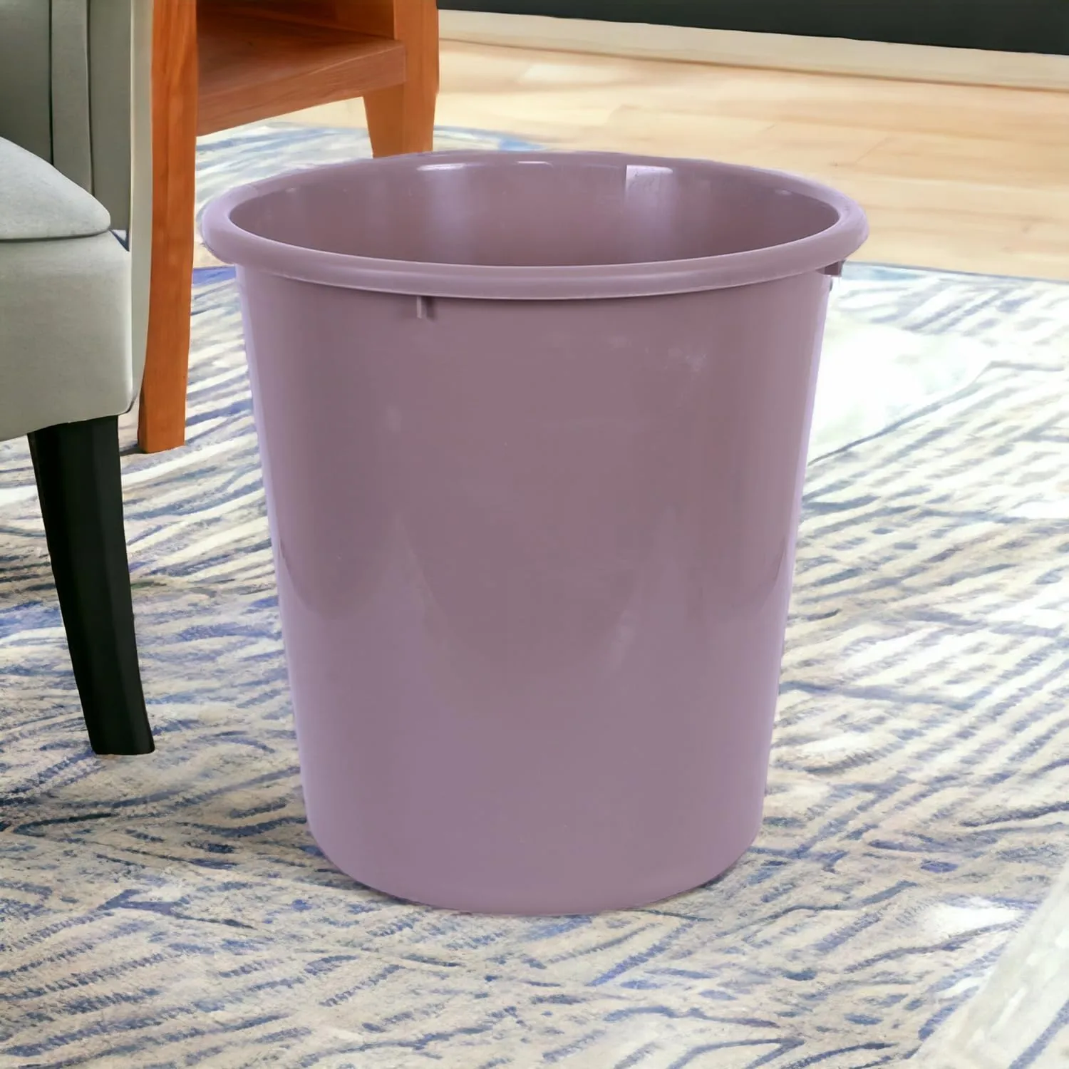 Heart Home Dustbin | Open Dustbin | Plastic Garbage Dustbin | Dustbin For Kitchen | Dustbin For Bathroom | Office Dustbin | Plain Sada Dustbin | 13 LTR | Pack of 3 | Brown