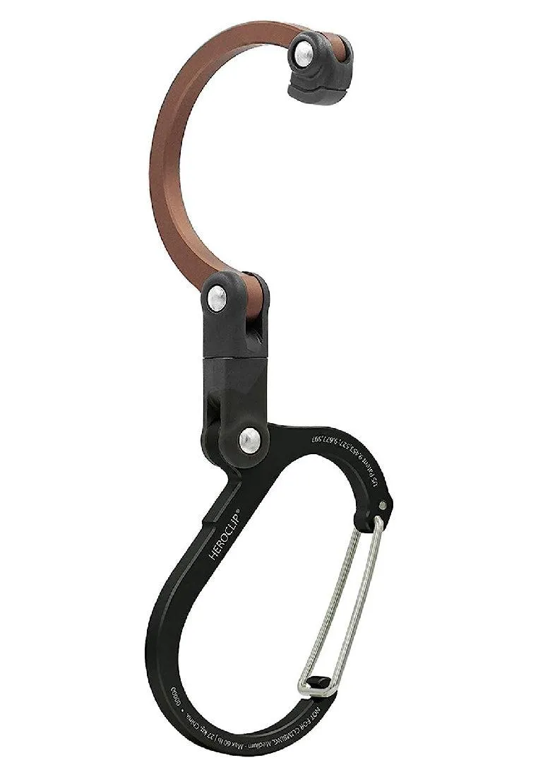 Heroclip Carabiner Medium Black Brown