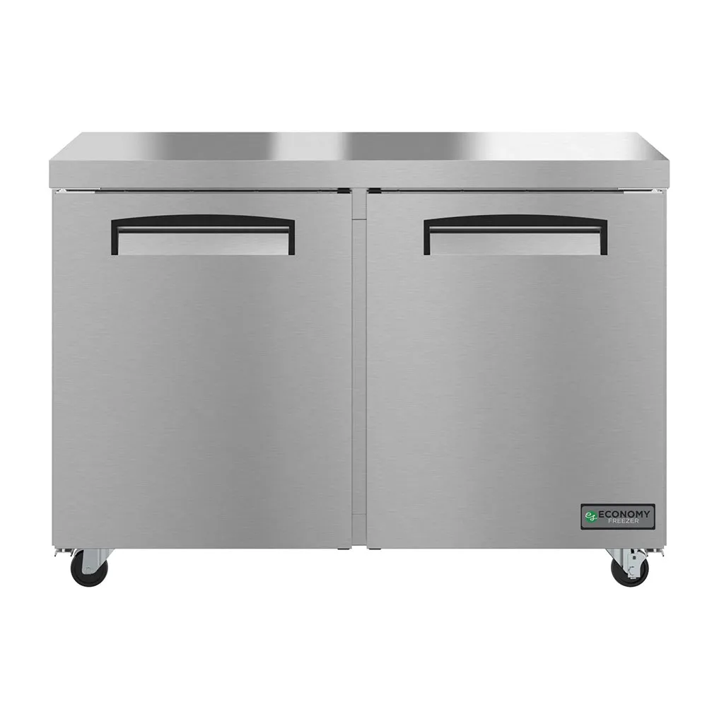 Hoshizaki EUF48A 47.75" Undercounter Freezer with 2 Sections & 2 Doors, 115v