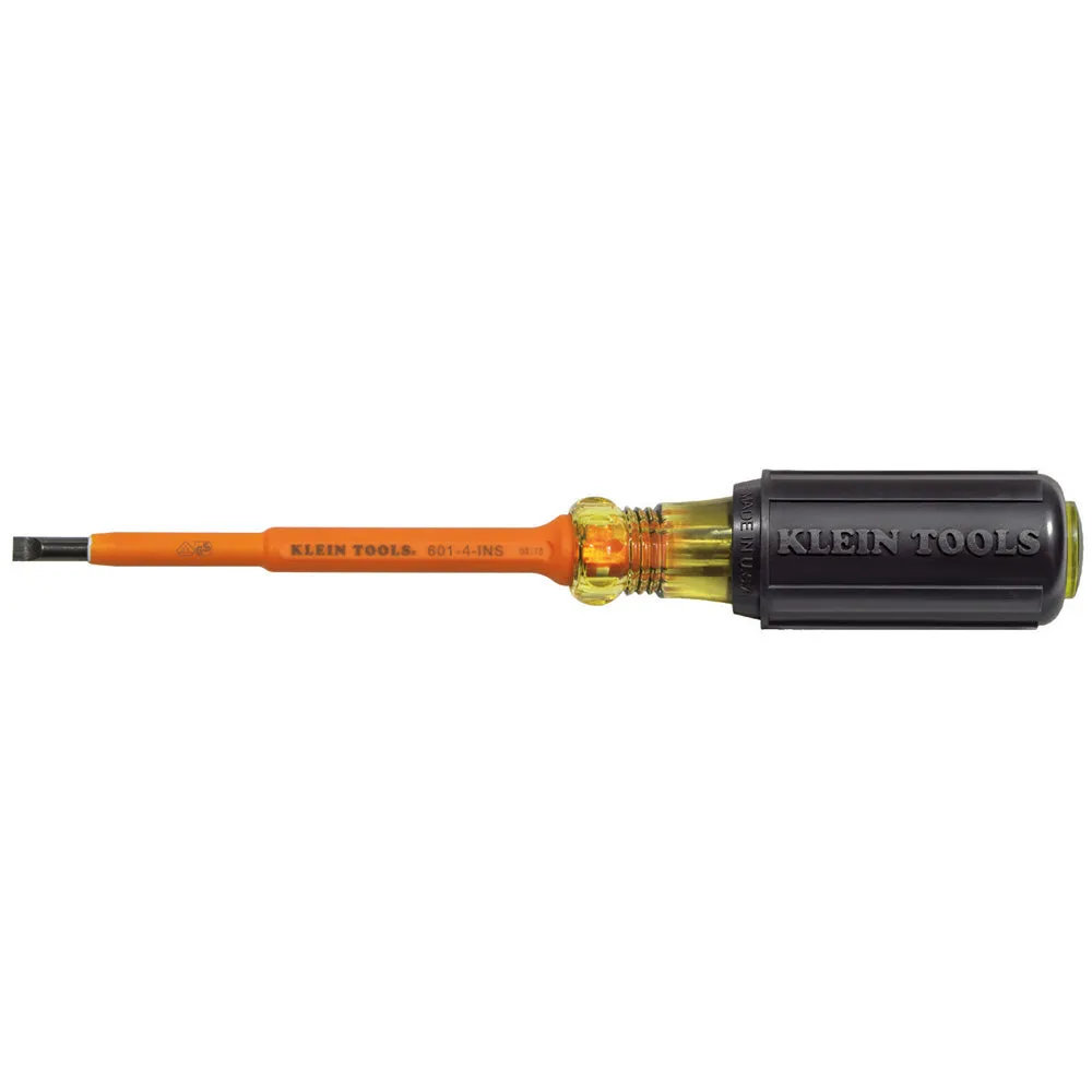 Insulated Screwdriver, 3/16-Inch Cabinet,  4-Inch