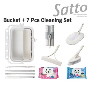 Japan Condor Satto Bucket   7 Pcs Cleaning Set