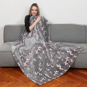 KANGURU Rolled Plaid - Butterflies - Plaid Glow