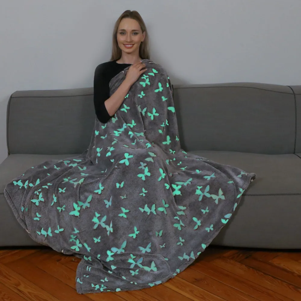 KANGURU Rolled Plaid - Butterflies - Plaid Glow