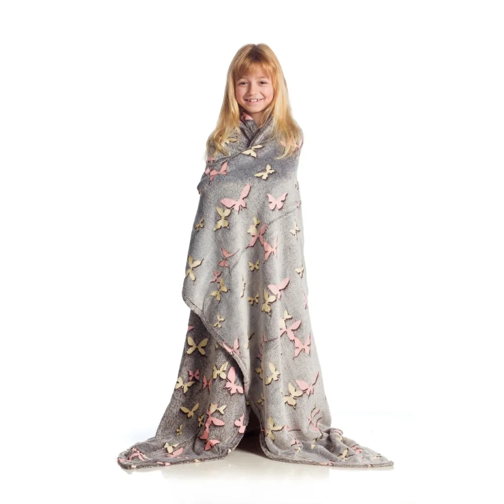 KANGURU Rolled Plaid - Butterflies - Plaid Glow