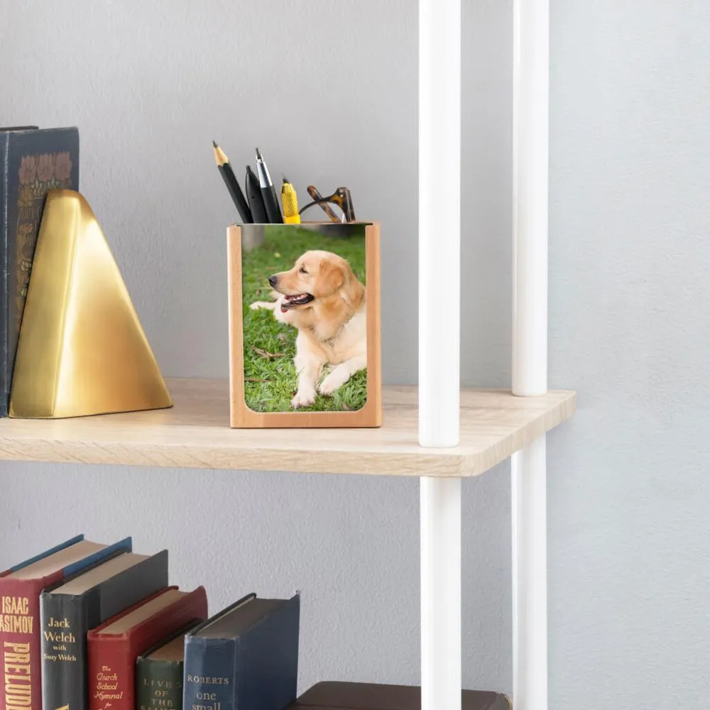Kikkerland Picture Frame Pencil Cup, Medium