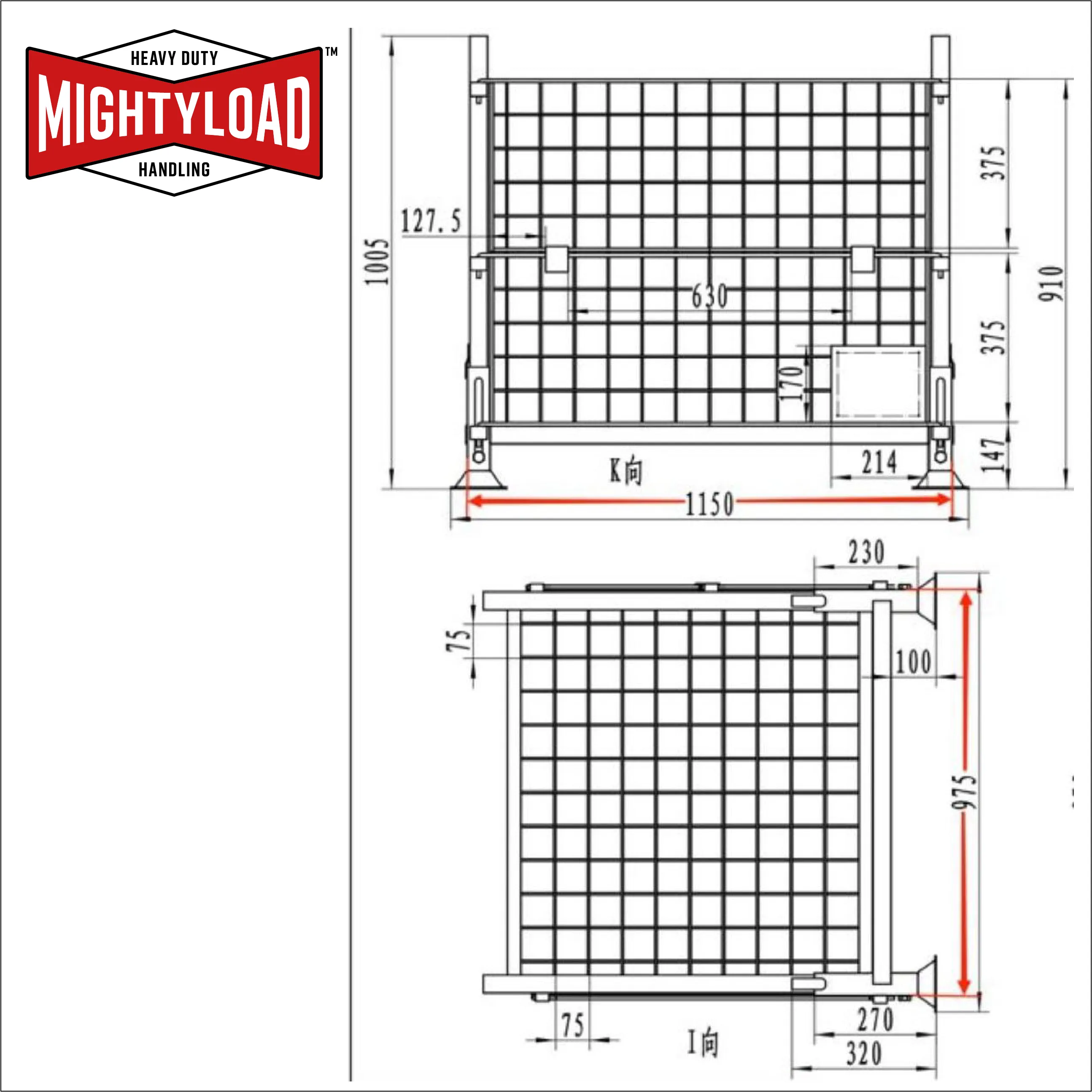 Large Collapsible Wire Mesh Pallet Cage/Gitterbox BUNDLE DEAL
