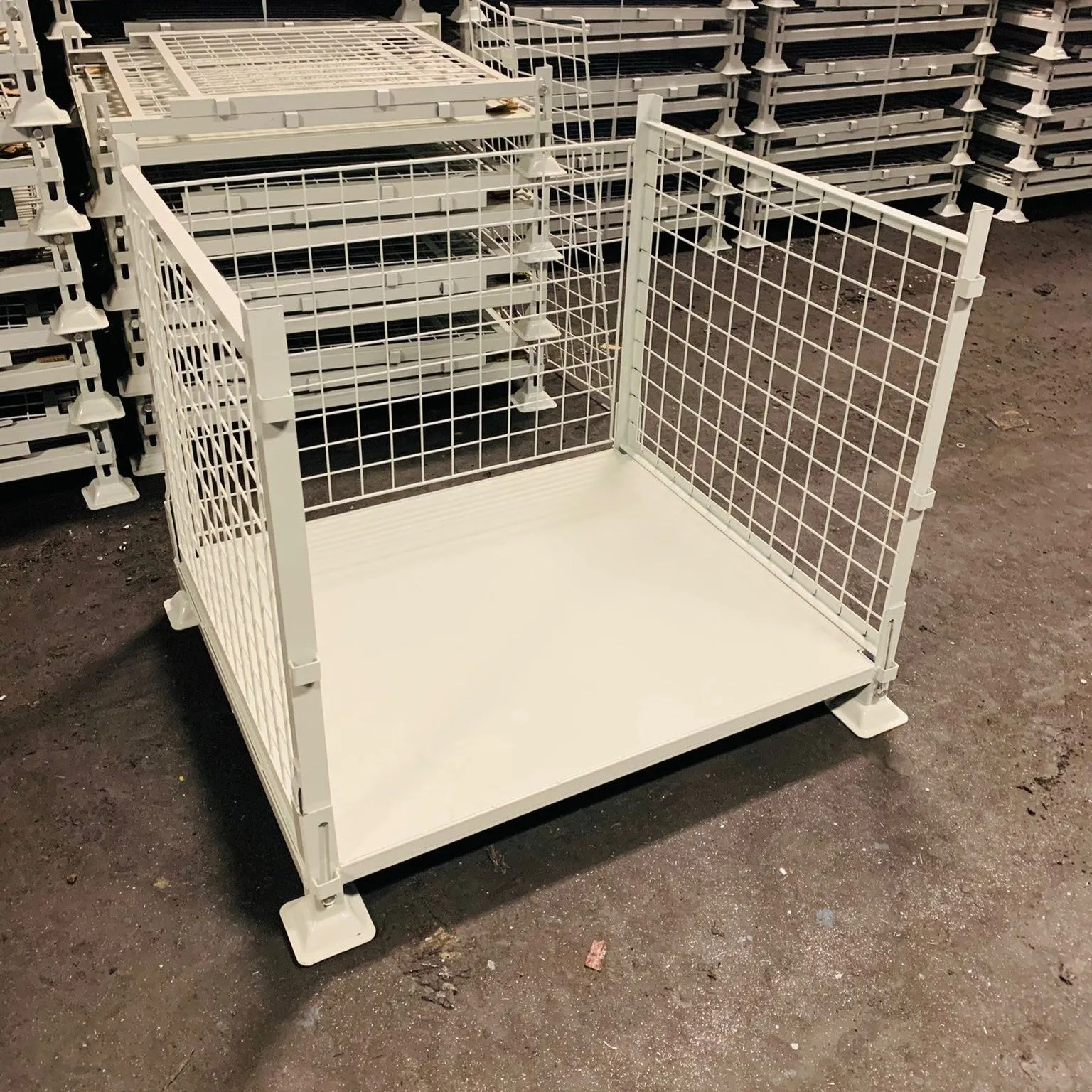 Large Collapsible Wire Mesh Pallet Cage/Gitterbox BUNDLE DEAL