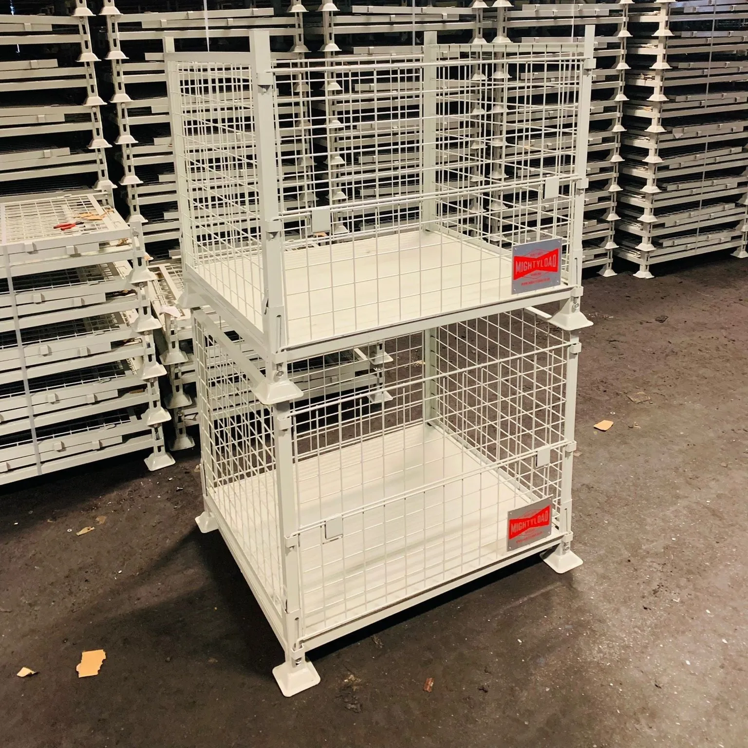 Large Collapsible Wire Mesh Pallet Cage/Gitterbox BUNDLE DEAL