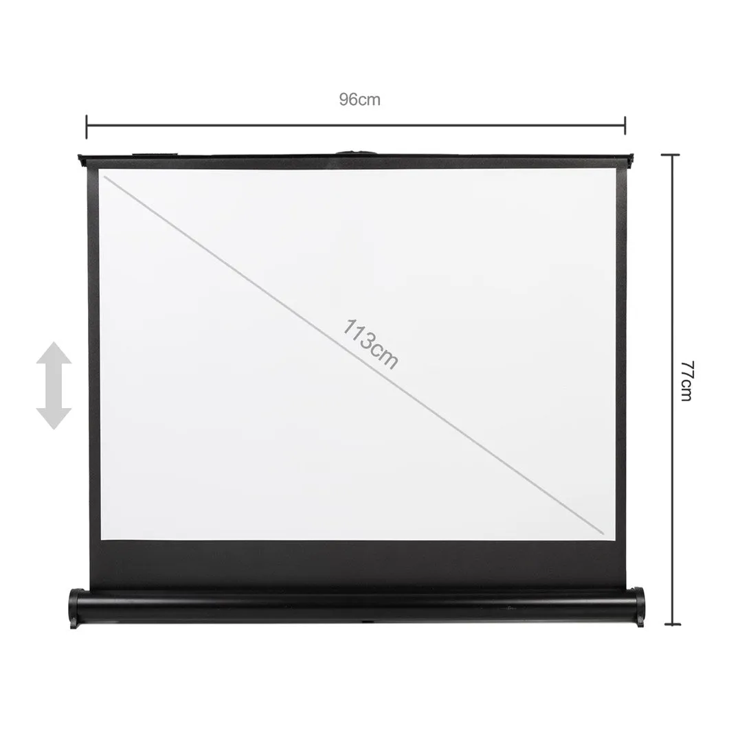 Maclean Mc-961 Portable Projection Screen Compact 45" 4:3 Free-Standing Office Cinema