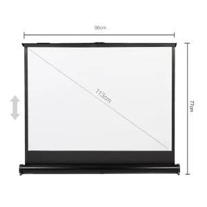 Maclean Mc-961 Portable Projection Screen Compact 45" 4:3 Free-Standing Office Cinema