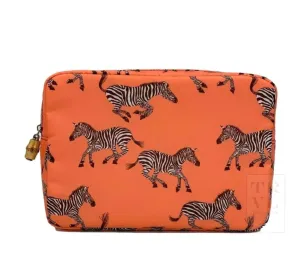Melon Zebra Big Glam Toiletry Bag